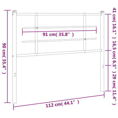 Metal Replace Headboard White 107 cm