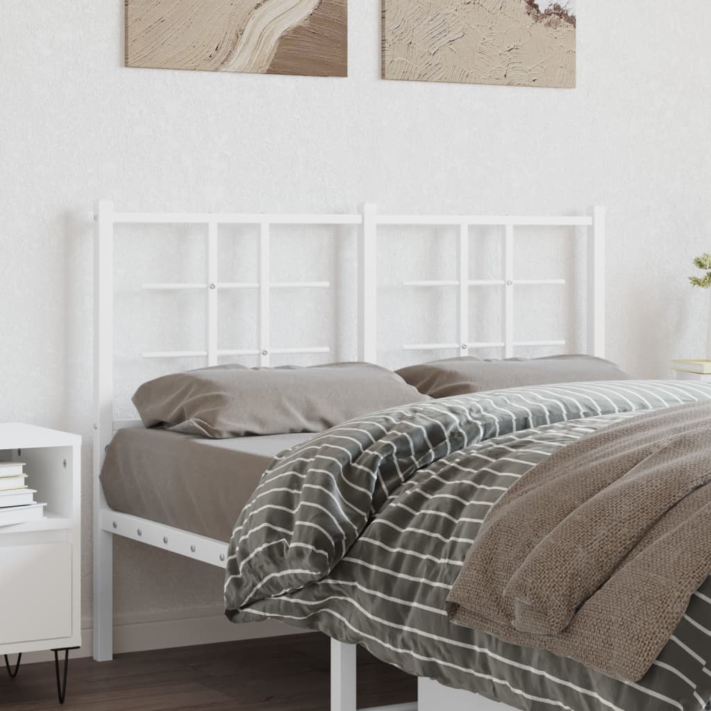 Metal Replace Headboard White 120 cm