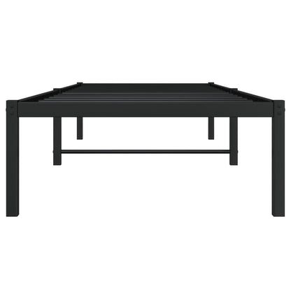 Metal Bed Frame without Mattress Black 80x200cm