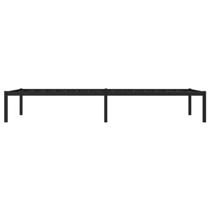 Metal Bed Frame without Mattress Black 90x190cm