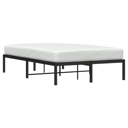 Metal Bed Frame without Mattress Black 120x200cm