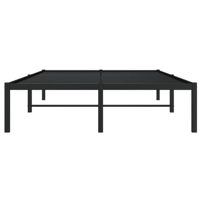 Metal Bed Frame without Mattress Black 120x200cm