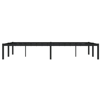 Metal Bed Frame without Mattress Black 120x200cm