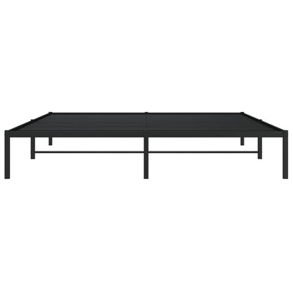 Metal Bed Frame without Mattress Black 183x213cm