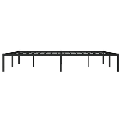Metal Bed Frame without Mattress Black 183x213cm