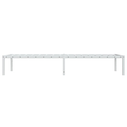 Metal Bed Frame without Mattress White 80x200cm