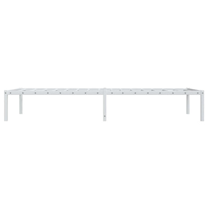 Metal Bed Frame without Mattress White 90x200cm