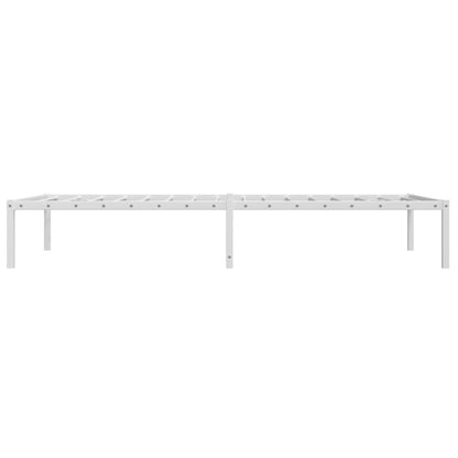 Metal Bed Frame without Mattress White 100x190cm