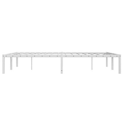 Metal Bed Frame without Mattress White 140x200cm