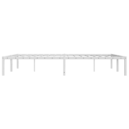 Metal Bed Frame without Mattress White 150x200cm