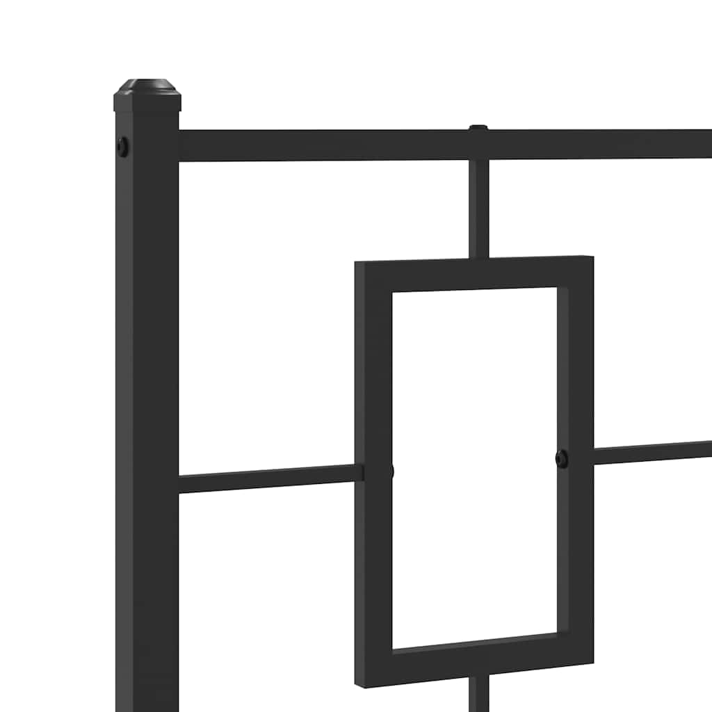 Metal Replace Headboard Black 100 cm