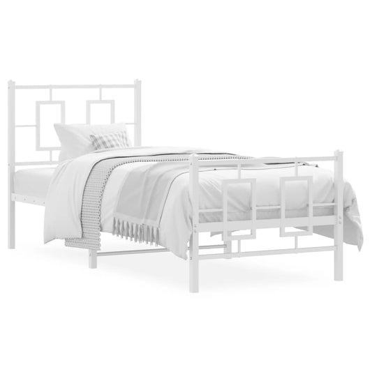 Bed Frame | White | Powder-coated steel | Single | Bed Frame