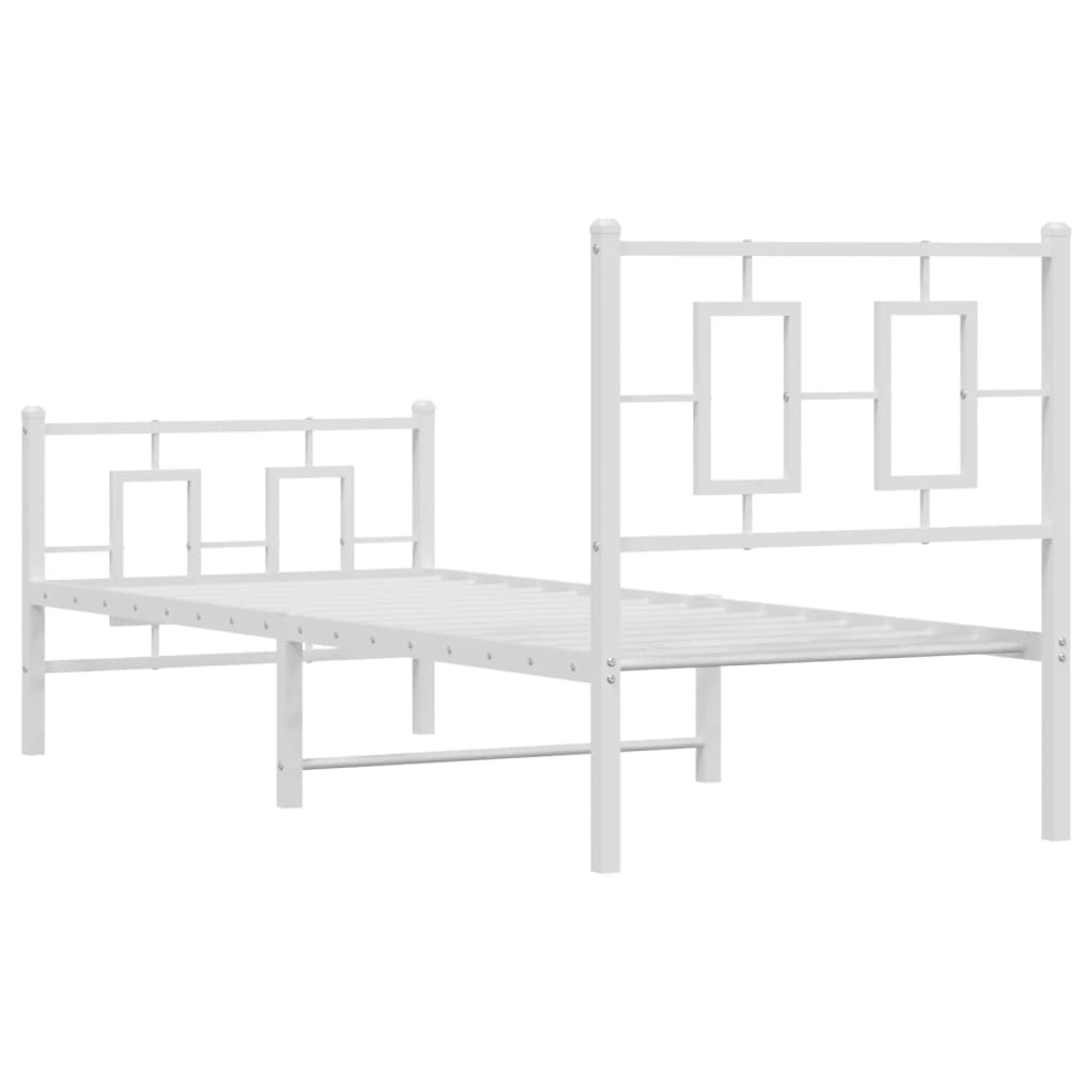 Bed Frame | White | Powder-coated steel | Single | Bed Frame