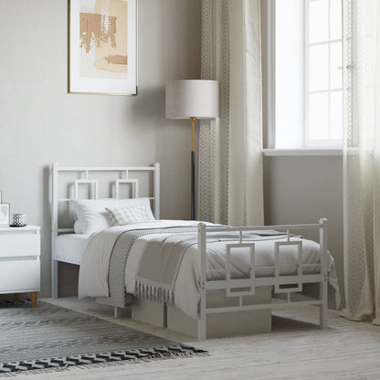 Bed Frame | White | Powder-coated steel | Single | Bed Frame