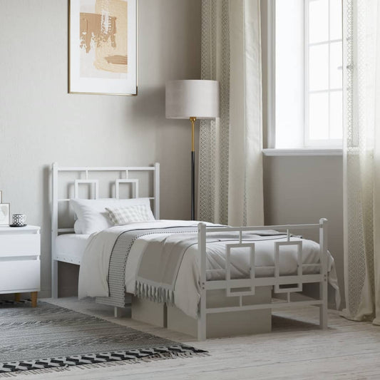 Bed Frame | White | Powder-coated steel | Single | Bed Frame