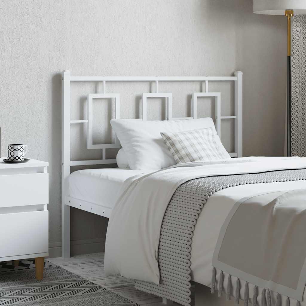 Metal Replace Headboard White 100 cm