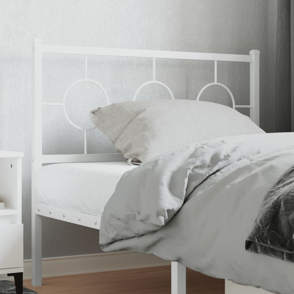 Metal Replace Headboard White 100 cm
