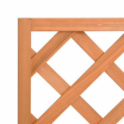 Planter with Trellis Brown 40x30x90 cm Solid Wood Fir