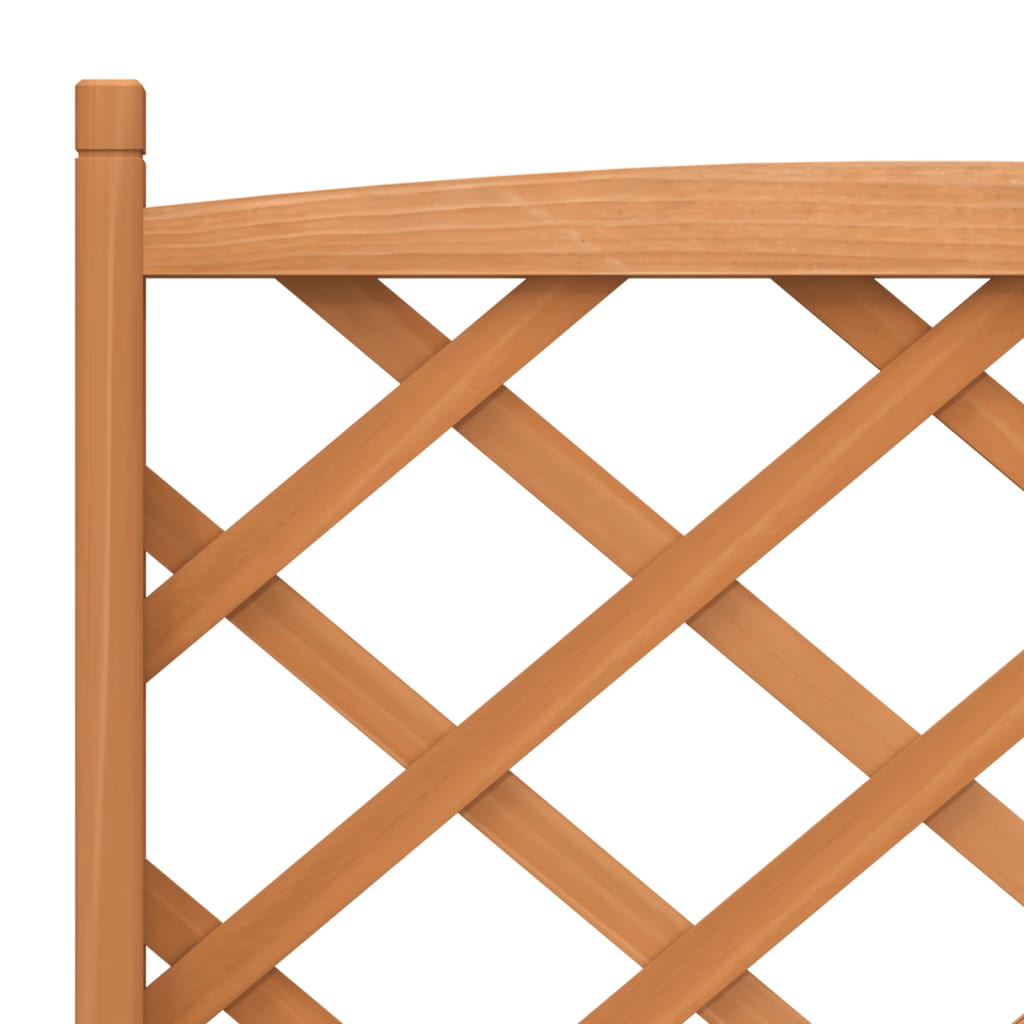 Planter with Trellis Brown 75 x 35 x 150 cm Solid Wood Fir