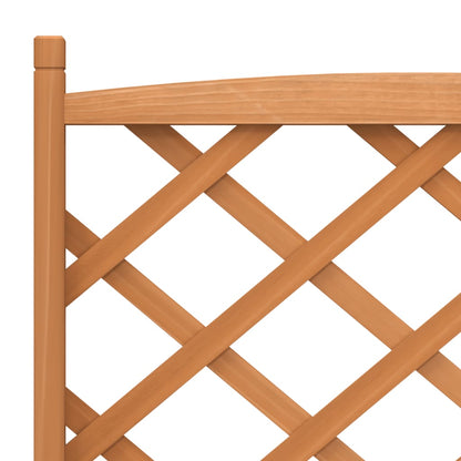 Planter with Trellis Brown 75 x 35 x 150 cm Solid Wood Fir