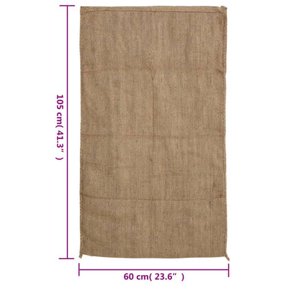 Jute Sacks 5 pcs 60x105 cm 100% Jute 340 gsm