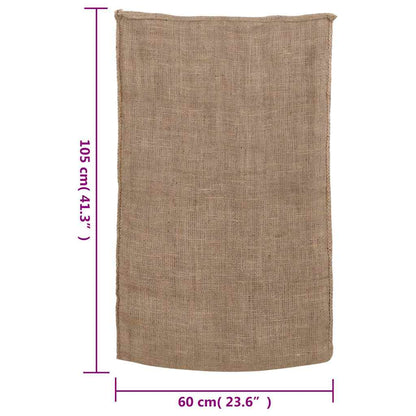 Jute Sacks 30 pcs 60x105 cm 100% Jute 220 gsm
