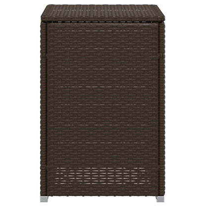 Propane Tank Cover Table Brown 40x40x60 cm Poly Rattan
