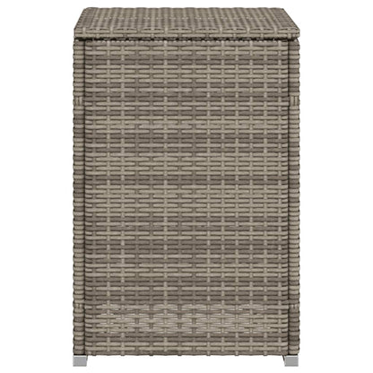 Propane Tank Cover Table Grey 40x40x60 cm Poly Rattan