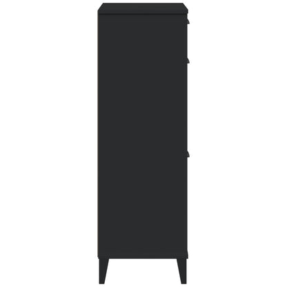 Shoe Cabinet VIKEN Black Engineered Wood