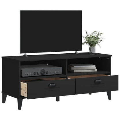 TV Cabinet "VIKEN" Black Engineered Wood