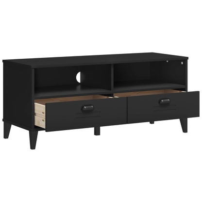 TV Cabinet "VIKEN" Black Engineered Wood
