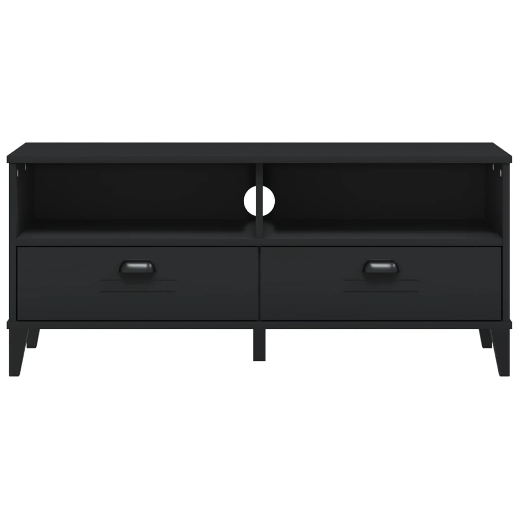 TV Cabinet "VIKEN" Black Engineered Wood