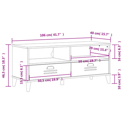 TV Cabinet "VIKEN" Black Engineered Wood