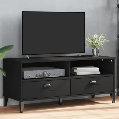 TV Cabinet "VIKEN" Black Engineered Wood