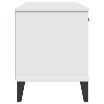 Shoe Bench VIKEN White 106x35x45 cm Engineered Wood
