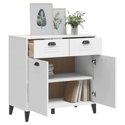 Sideboard "VIKEN" White 80x40x80 cm Engineered Wood