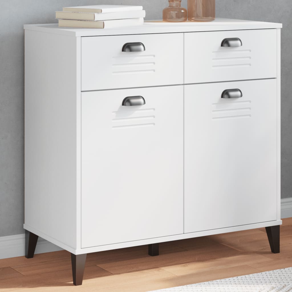 Sideboard "VIKEN" White 80x40x80 cm Engineered Wood