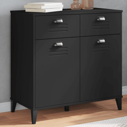 Sideboard VIKEN Black 80x40x80 cm Engineered Wood