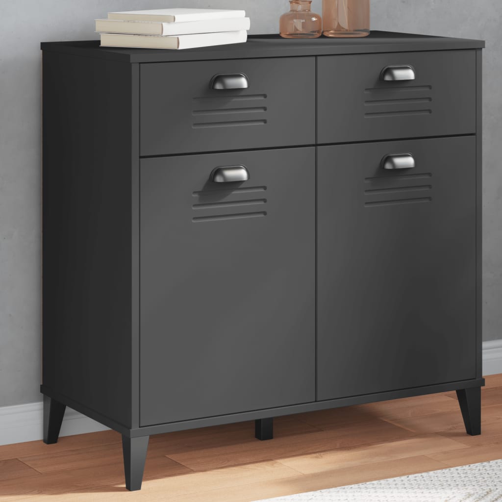Sideboard "VIKEN" Anthracite Grey 80x40x80 cm Engineered Wood