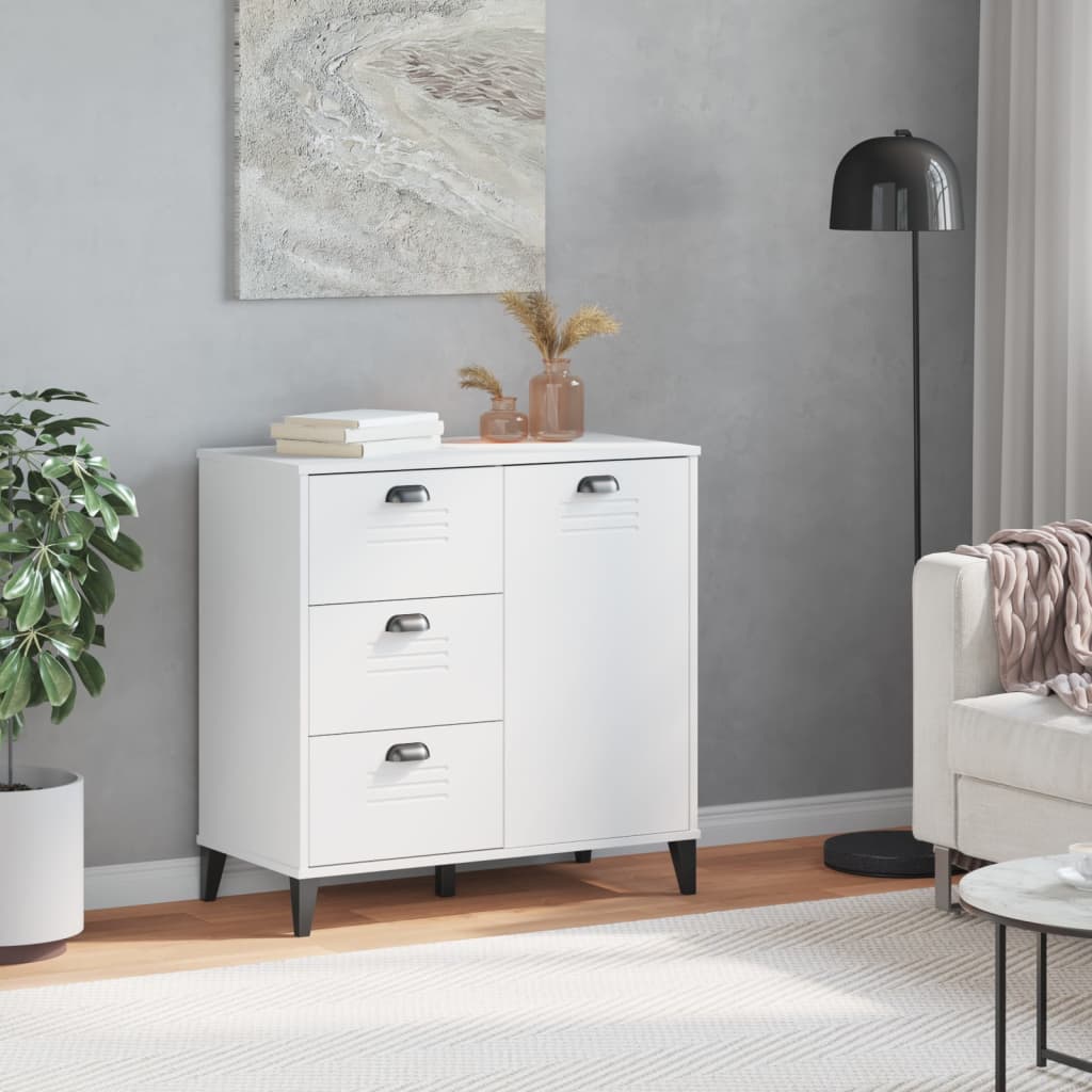 Sideboard "VIKEN" White 80x40x80 cm Engineered Wood