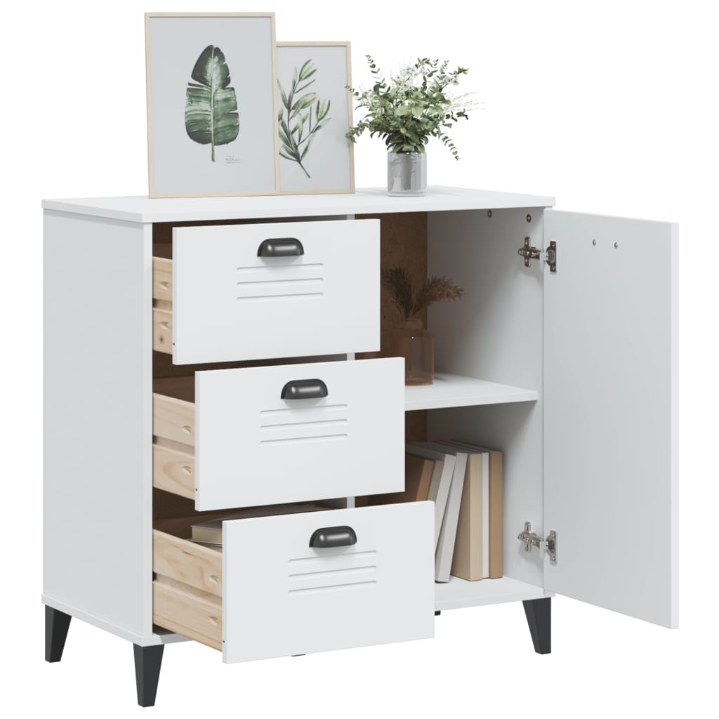 Sideboard "VIKEN" White 80x40x80 cm Engineered Wood