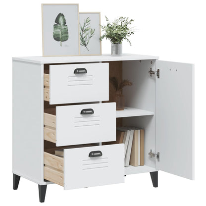Sideboard "VIKEN" White 80x40x80 cm Engineered Wood