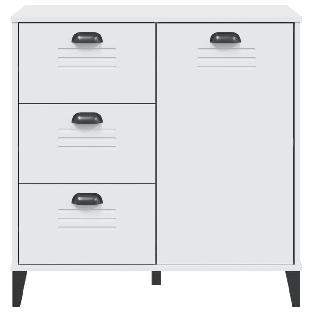 Sideboard "VIKEN" White 80x40x80 cm Engineered Wood