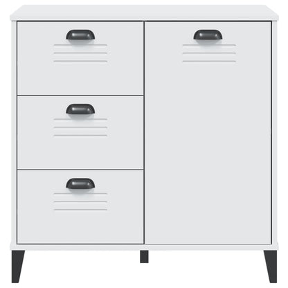 Sideboard "VIKEN" White 80x40x80 cm Engineered Wood