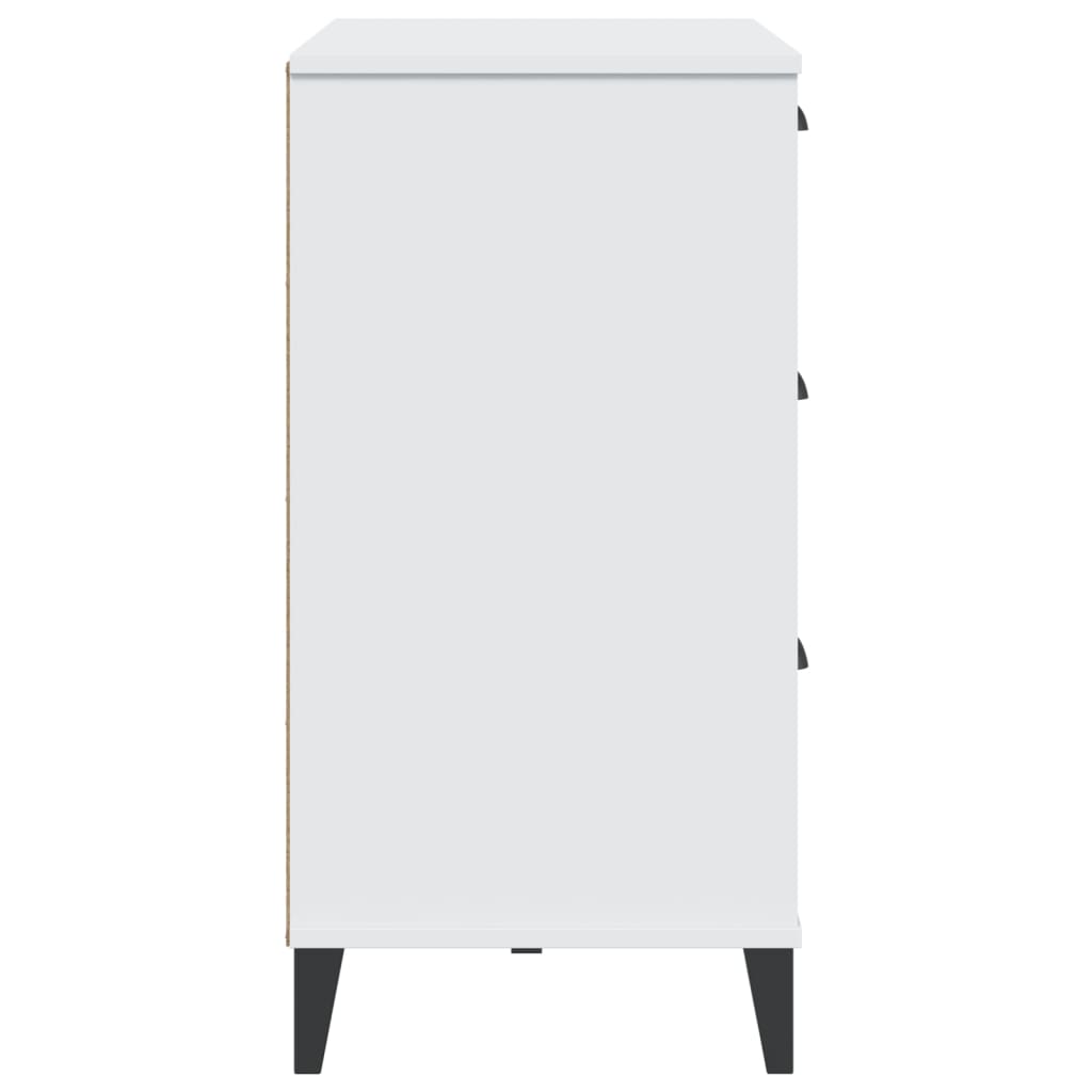 Sideboard "VIKEN" White 80x40x80 cm Engineered Wood