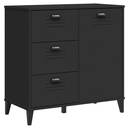 Sideboard "VIKEN" Black 80x40x80 cm Engineered Wood