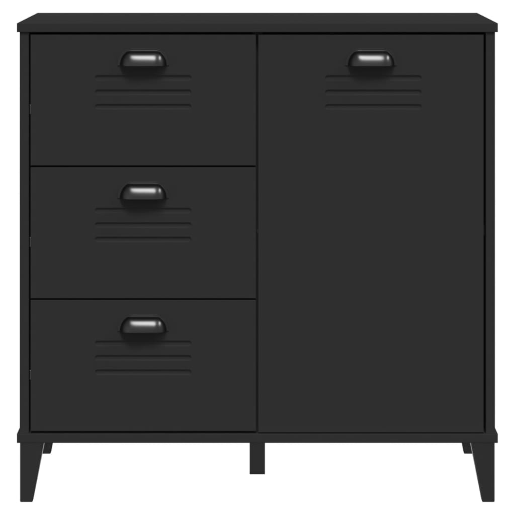 Sideboard "VIKEN" Black 80x40x80 cm Engineered Wood