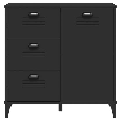 Sideboard "VIKEN" Black 80x40x80 cm Engineered Wood
