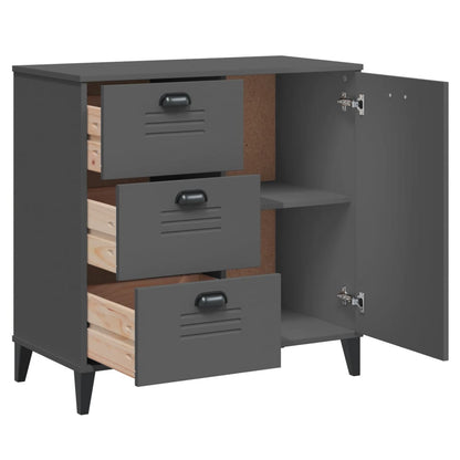 Sideboard "VIKEN" Anthracite Grey 80x40x80 cm Engineered Wood