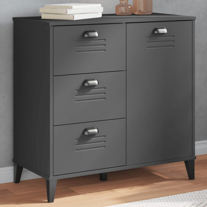 Sideboard "VIKEN" Anthracite Grey 80x40x80 cm Engineered Wood
